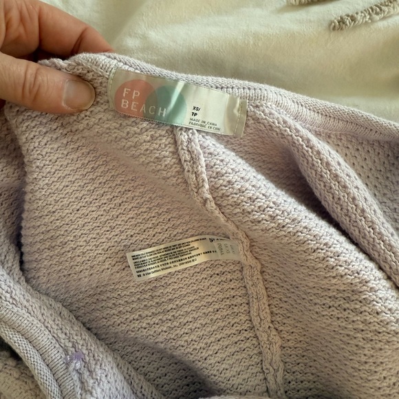 Free People haliee sweater jumper XS orchid tint - Picture 5 of 5